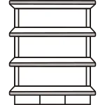 Empty Display Shelf SVG Icon